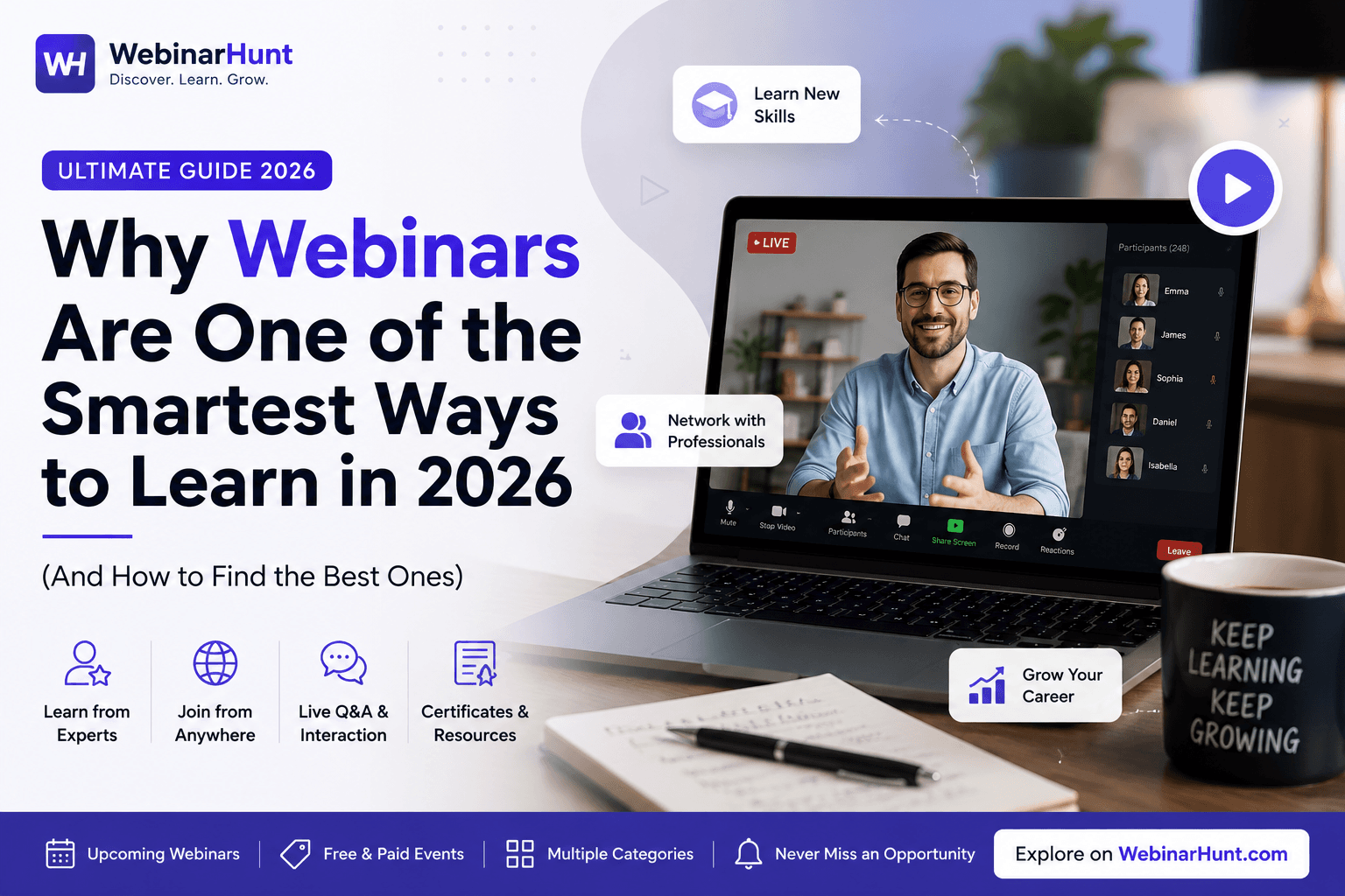 Why Webinars Are One of the Smartest Ways to Learn in 2026 (And How to Find the Best Ones)